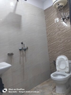Bathroom in 1 BHK Builder Floor at Chattarpur – for Rent
