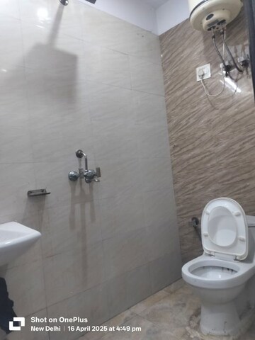 Bathroom in 1 BHK Builder Floor at Chattarpur – for Rent