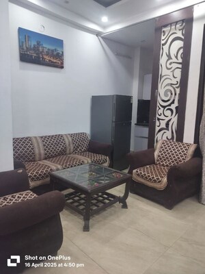 Living Room in 1 BHK Builder Floor at Chattarpur – for Rent