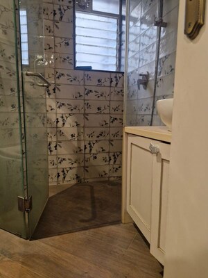 Bathroom in 3 BHK Apartment at Poseidon Apartment, Andheri West – for Rent