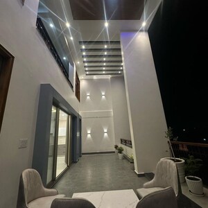 Staircase in 5 BHK Villa at Emaar Gomti Greens Villas, Sushant Golf City – for Rent