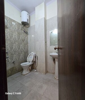 Bathroom in 2.5 BHK Builder Floor at Chattarpur – for Rent