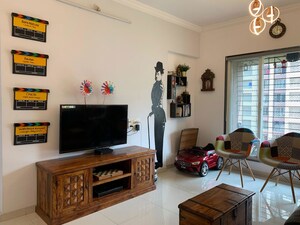 Living Room in 1 BHK Apartment at Cosmos Enclave, Kasarvadavali – for Rent
