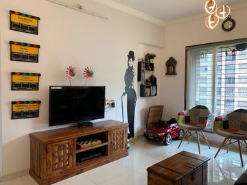 Living Room in 1 BHK Apartment at Cosmos Enclave, Kasarvadavali – for Rent