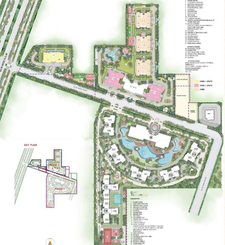Master Plan, signature-global-cloverdale 3 Bedroom 2095 Sq.Ft. Apartment In Sector 71 Gurgaon 9954100