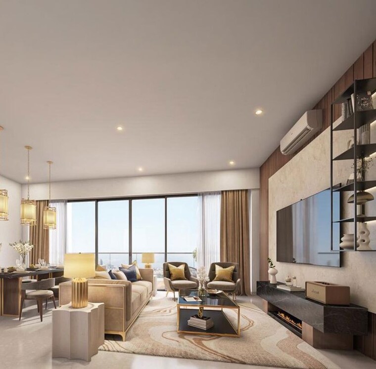Living Room, signature-global-cloverdale 3.5 Bedroom 2280 Sq.Ft. Apartment In Sector 71 Gurgaon 9954263