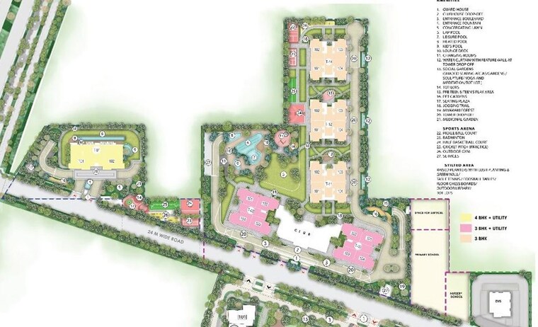 Master Plan, signature-global-cloverdale 3 Bedroom 2095 Sq.Ft. Apartment In Sector 71 Gurgaon 9954408