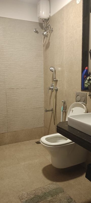 Bathroom in 3 BHK Apartment at Adani Group Western Heights, Andheri West – for Rent