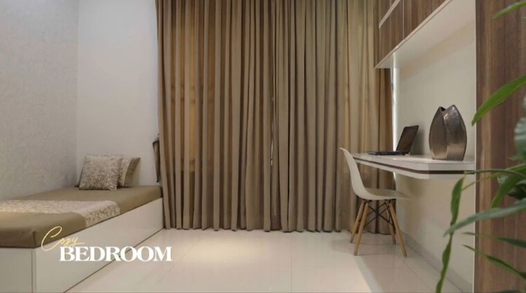 Living Room, kumar-palmspring-towers 2 Bedroom 823 Sq.Ft. Apartment In Undri Pune 9952284