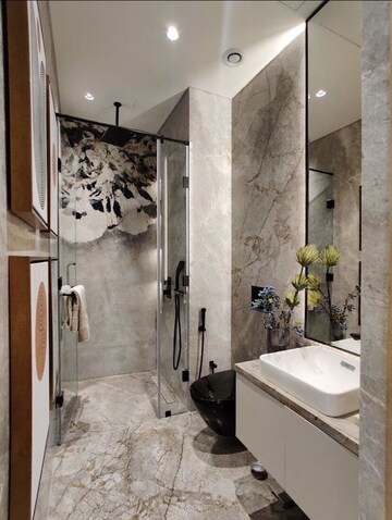 Bathroom in 4 BHK Apartment at Lodha World One, Worli – for Sale