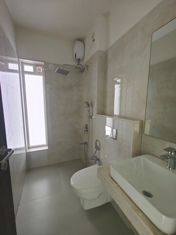 Bathroom in 3 BHK Apartment at Seawoods – for Rent