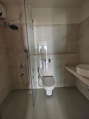 Bathroom in 3 BHK Apartment at Seawoods – for Rent