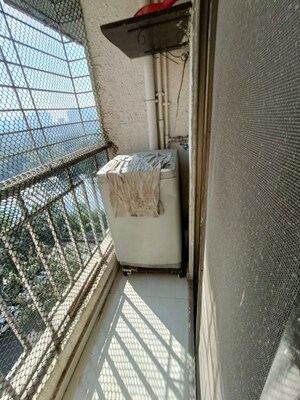 Balcony in 2.5 BHK Apartment at Rattan Icon, Seawoods Sector 50 – for Rent