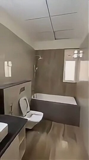 Bathroom in 4 BHK Apartment at Uchdpl Veridia Oakwood Enclave, Wave City – for Sale