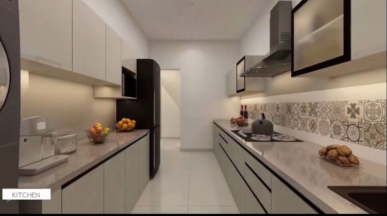Kitchen, kumar-prithvi 3 Bedroom 1141 Sq.Ft. Apartment In Kondhwa Pune 9954847