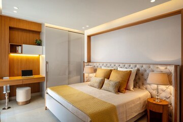 Bedroom in 5 BHK Apartment at Uchdpl Veridia Oakwood Enclave, Wave City – for Sale