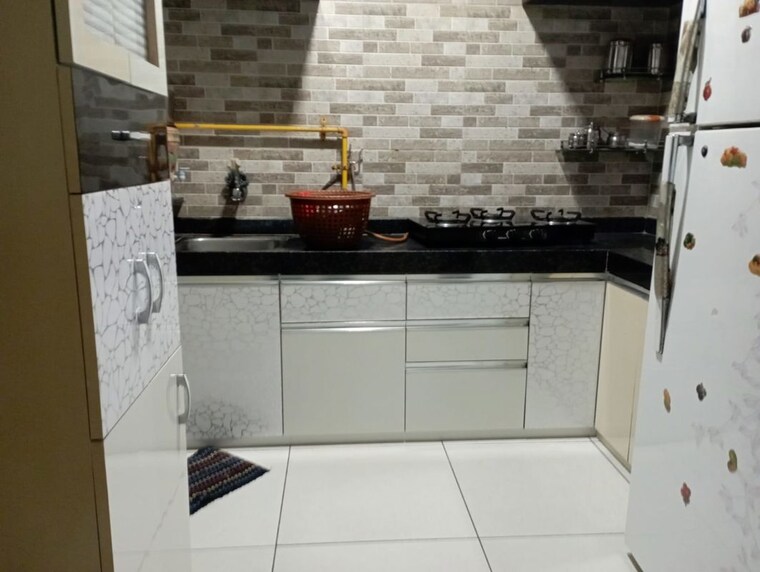 Kitchen, sahaj-solarium 2 Bedroom 630 Sq.Ft. Apartment In Vasna Ahmedabad 9954889