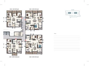 Floor Plan in 3 BHK Apartment at Tridasa Rise, Serilingampally – for Sale