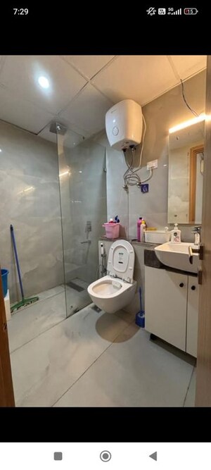 Bathroom in 2 BHK Builder Floor at Huda CGHS, Sector 56 – for Rent
