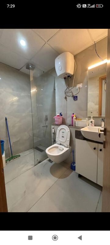 Bathroom in 2 BHK Builder Floor at Huda CGHS, Sector 56 – for Rent