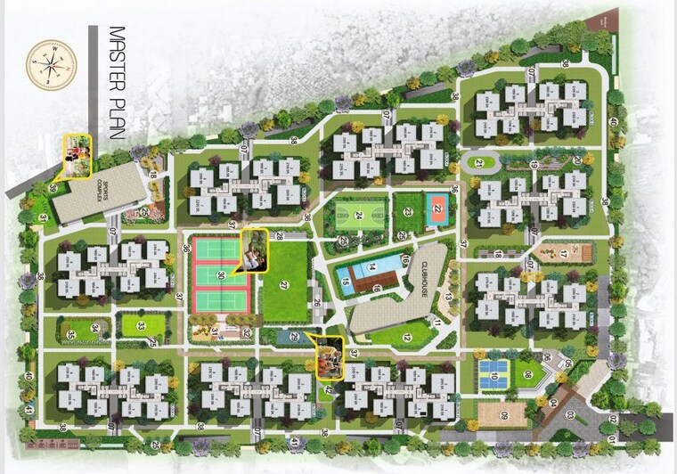 Master Plan, rajapushpa-sierra 2 Bedroom 1295 Sq.Ft. Apartment In Tellapur Hyderabad 9954899