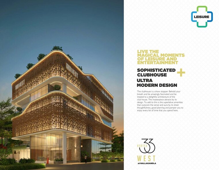 Exterior View, vertex-33-west 3 Bedroom 1930 Sq.Ft. Apartment In Nallagandla Hyderabad 9954869