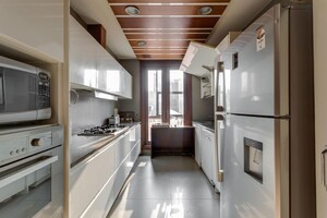 Kitchen in 3 BHK Apartment at La Gardenia CHS LTD, Mira Road – for Rent