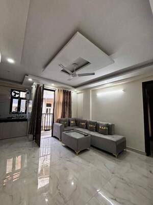 Living Room in 1 BHK Builder Floor at Freedom Fighters Enclave – for Rent