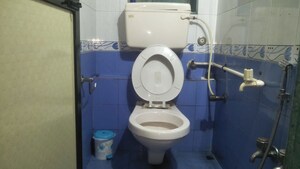 Bathroom in 1 BHK Apartment at La Chapelle Apartment, Malad West – for Rent