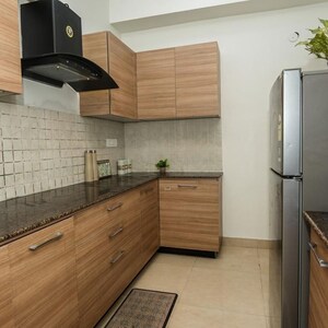 Kitchen in 3 BHK Apartment at Sunworld Vanalika, Sector 107 – for Rent