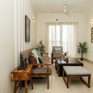 Living Room in 3.5 BHK Apartment at Sunworld Vanalika, Sector 107 – for Rent