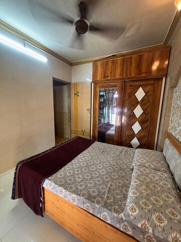 Bedroom in 1 BHK Apartment at Rashmi Classic, Nalasopara East – for Rent