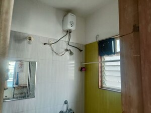 Bathroom in 3 BHK Apartment at Manav Silver Skyscapes, Wakad – for Rent