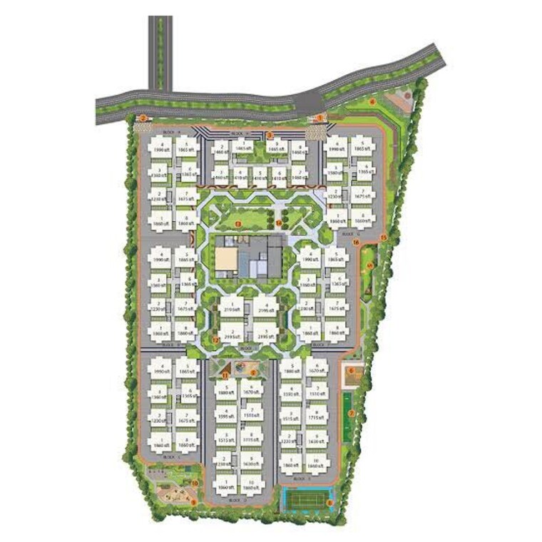 Master Plan, divine-space-osman-nagar 3 Bedroom 1860 Sq.Ft. Apartment In Osman Nagar Hyderabad 9930223