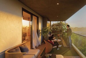 Living Room in 4 BHK Apartment at Financial District – for Sale