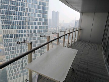 Balcony in 3 BHK Apartment at Lodha World Crest, Worli – for Rent