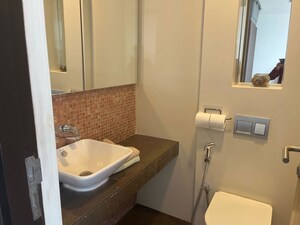 Washroom in 3 BHK Apartment at Lodha Marquise, Worli – for Rent