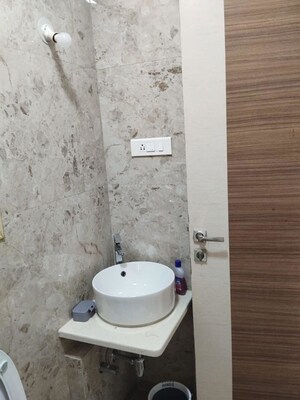 Bathroom in 2 BHK Apartment at Chandak Cornerstone, Worli – for Rent