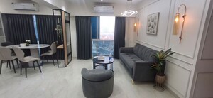 Living Room in 3 BHK Apartment at Oxford Navrang Oasis, Goregaon West – for Rent