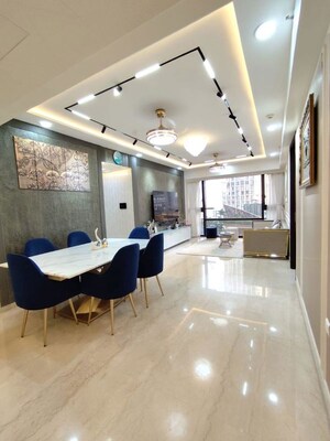 Living Room in 4 BHK Apartment at Lodha The Park, Worli – for Rent