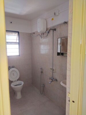 Bathroom in 3 BHK Apartment at Siddharth Nagar Phase 1, Aundh – for Rent