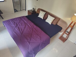 Bedroom in 1 RK Apartment at Versova Sea Green Apartment, Andheri West – for Rent