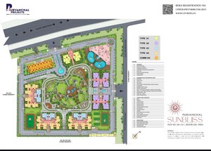 Master Plan in 3 BHK Apartment at Purvanchal Sunbliss, Sector 22d Yamuna Expressway – for Sale
