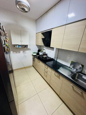 Kitchen in 3 BHK Apartment at Bhartiya City Nikoo Homes II, Thanisandra Main Road – for Sale