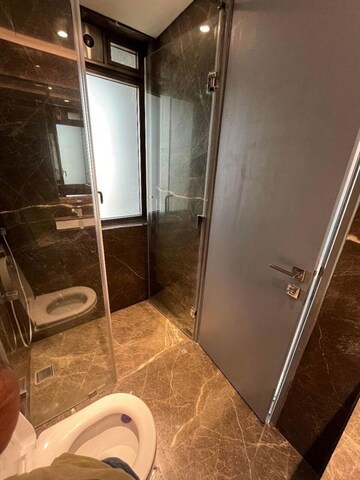 Bathroom in 4 BHK Apartment at Lodha Trump Tower, Worli – for Rent