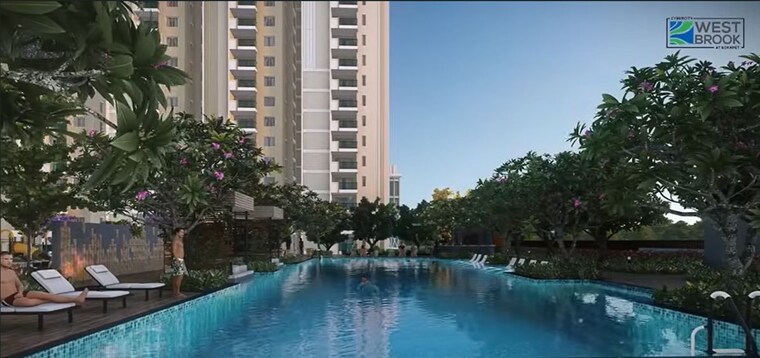 Swimming Pool, cybercity-west-brook 3 Bedroom 1950 Sq.Ft. Apartment In Kokapet Hyderabad 9955193
