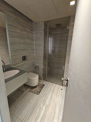 Bathroom in 4 BHK Apartment at Lodha The World Towers World One Tier 2, Worli – for Rent
