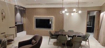 Dining area in 4 BHK Apartment at Lodha World Crest, Worli – for Rent