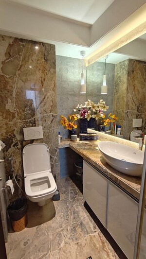 Bathroom in 3 BHK Apartment at Ekta Panorama, Chembur – for Rent