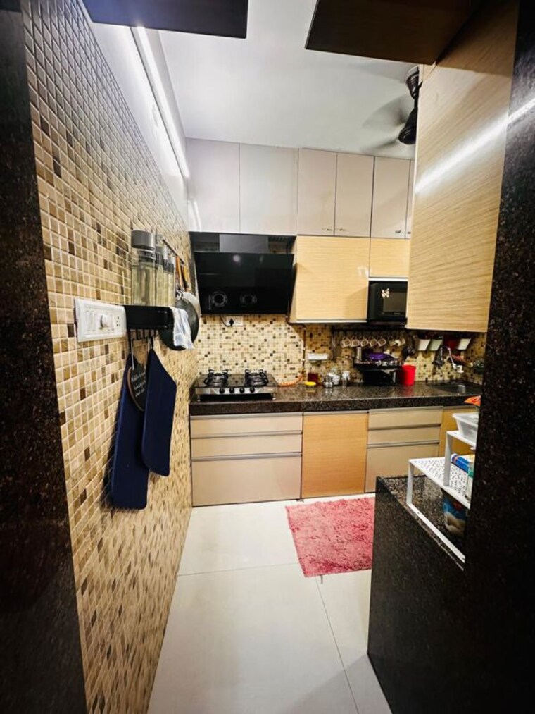 Kitchen, veena-serenity 2 Bedroom 630 Sq.Ft. Apartment In Chembur Mumbai 9956279